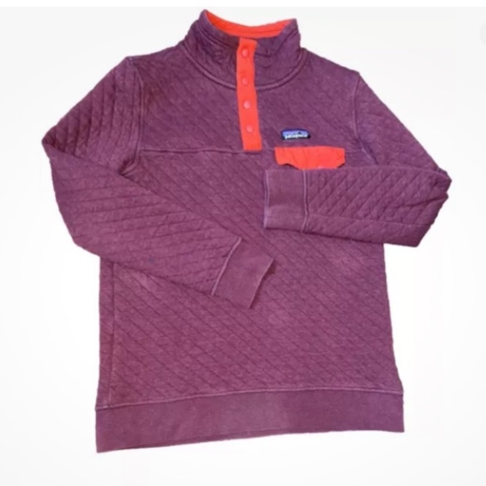 Patagonia t-Snap organic Cotton Quilted Pullover Sz XS Women’s - Picture 9 of 11